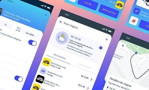 Painel com algumas do aplicativo Spid